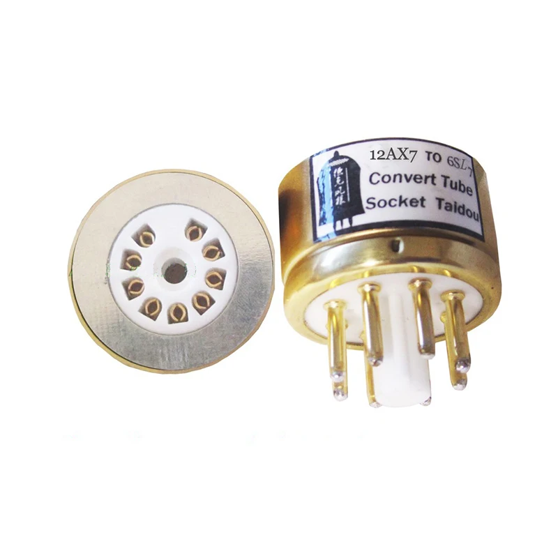 

1PC Convert Vacuum Tube Socket Tube Seat 9pin to 8pin 12AX7 ECC83 12AU7 ECC82 to 6SN7 6SL7 6N8P 6N9P HiFi Tube AMP G1031