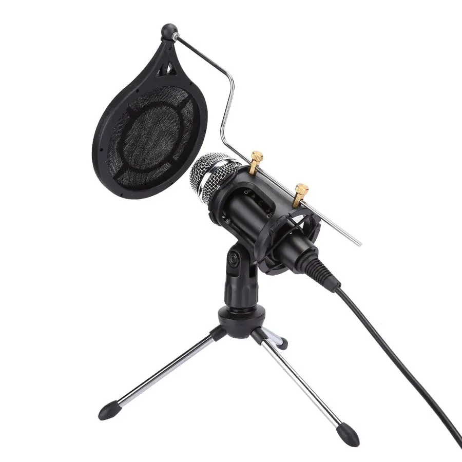 Профессиональный конденсаторный микрофон Студийный для записи голоса ПК