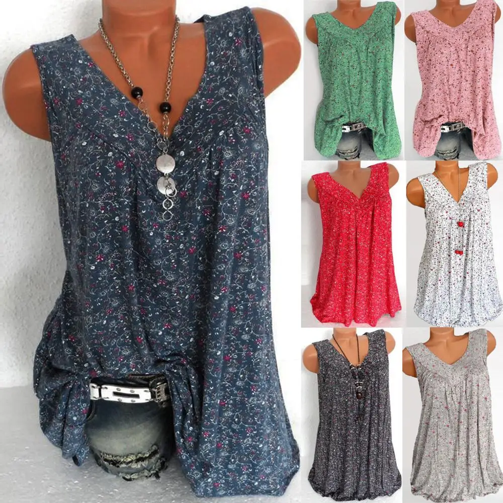 Майка женская летняя с цветочным принтом модная пикантная рубашка жилет майка