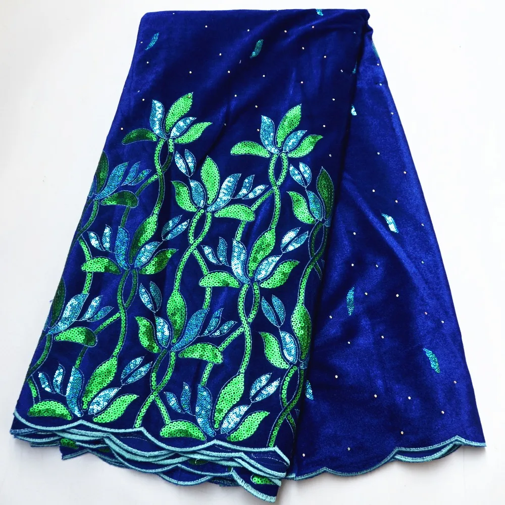 

New arrival classic look velvet lace fabric beautiful Satin fabric soft material Nigeria occasion velvet lace fabric 5 yards