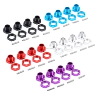 4pcslot rc wheel hex driver 17mm aluminum alloy wheel hex coupler spare accessory parts kit for hsp 18 rc crawler car