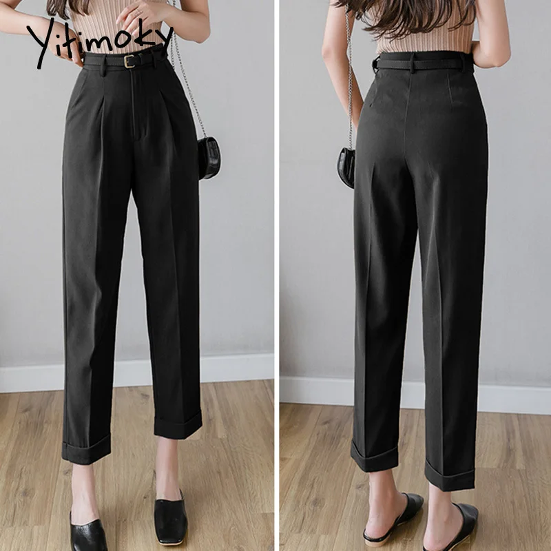Yitimoky женские костюмы костюм брюки для женщин 2020 размера плюс офисные однотонные
