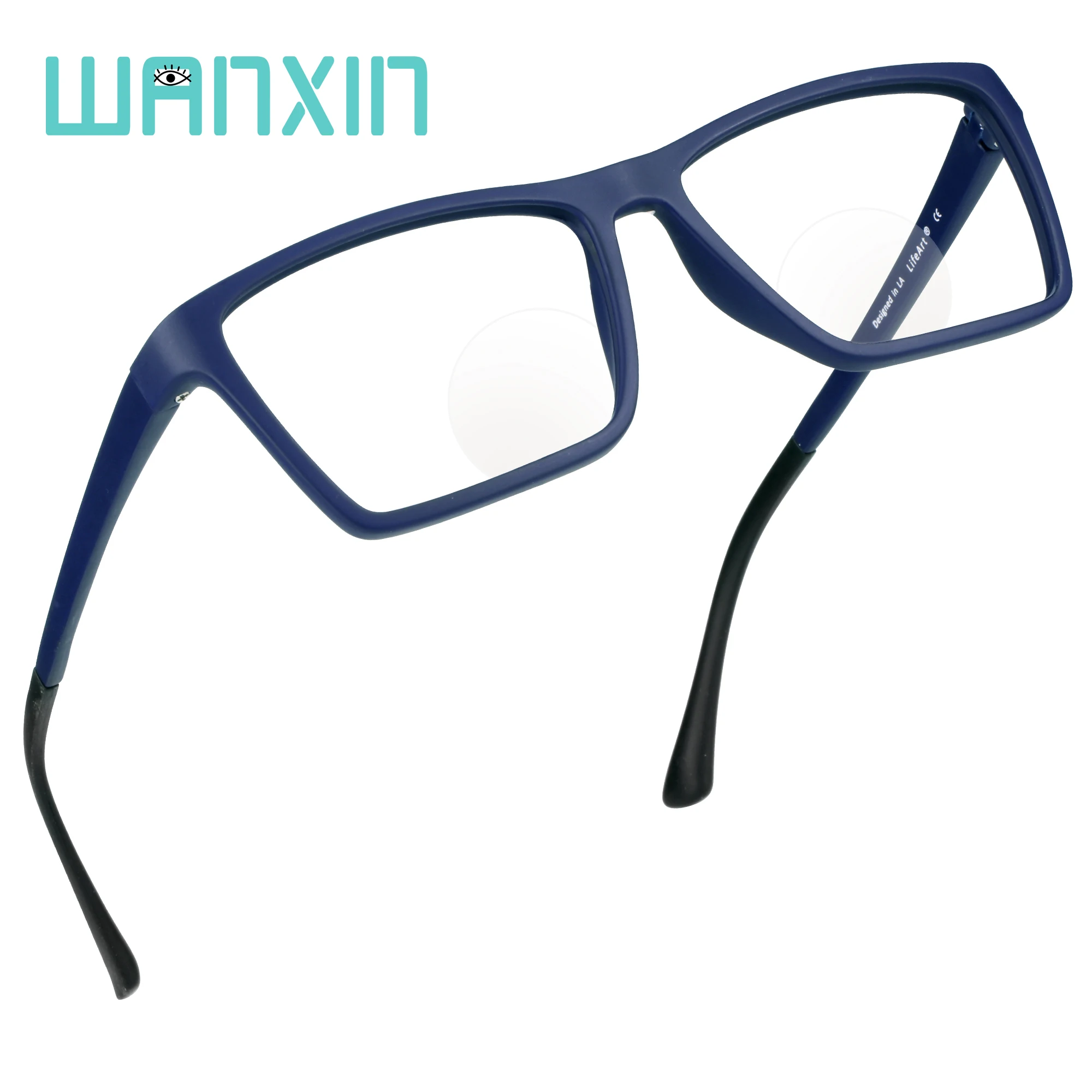 

Бифокальные очки для чтения WANXIN, очки с синей оправой, линзы для женщин/мужчин