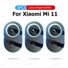 3 шт. защитное устройство для объектива для Xiaomi Mi 11 mi камеры заднего стекла защита для экрана для Xiaomi Mi 11 Mi 10i 5G защитная пленка из закаленного стекла