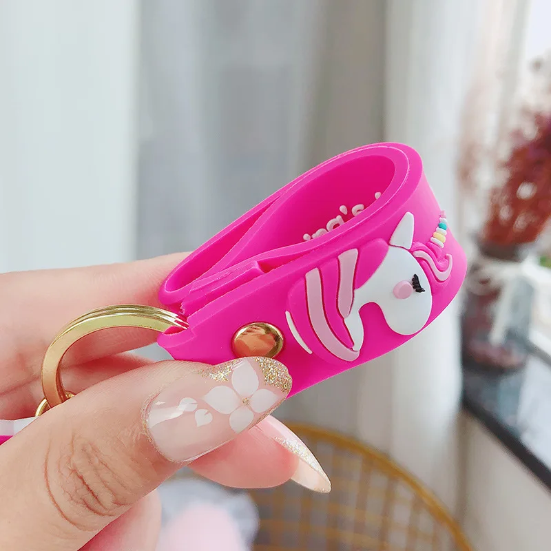 

New Style Cute Unicorn Magic Cartoon Keychain Animal Car Key Chain Pendant Creative Pony Bag Accessories Trinket Keyring Gift