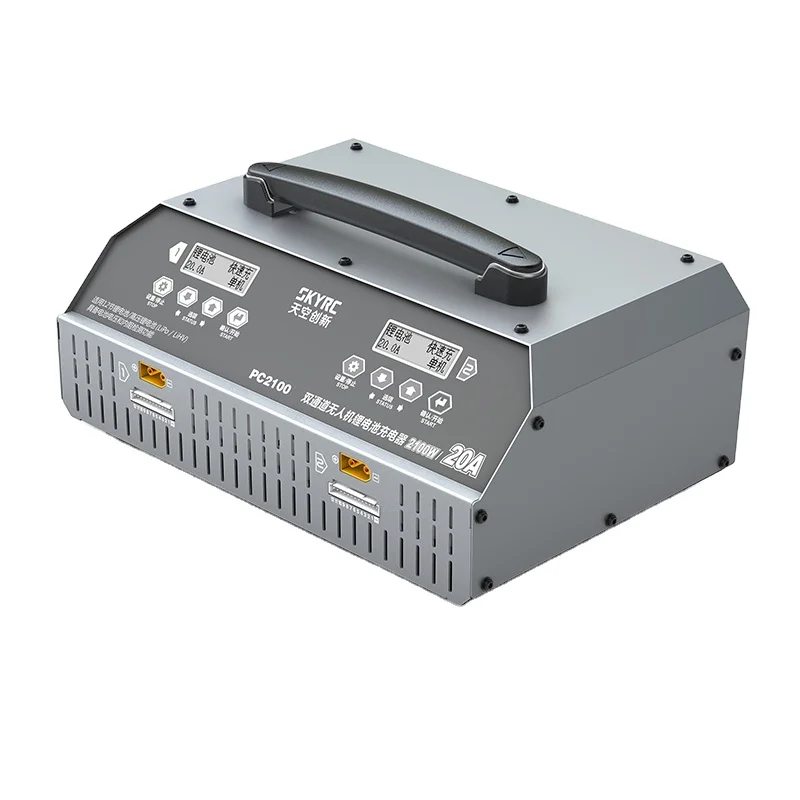 

Aerops SKYRC PC2200 Dual Channels 12S Lipo Charger 2100W/20A UAV Lithium Li-Po Battery Charger PC2100 Upgrade Version PC2200