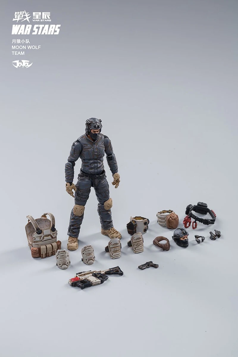 

In Stock JOYTOY JT0081 1/18 Moon Wolf Team Soldier Free Action Figure Model Set Toy for Fans Collection Gift