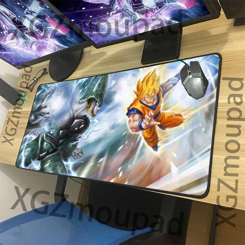 XGZ большой коврик для мыши Черный замок край аниме Dragon Ball Сон Гоку компьютерный стол коврик Резиновая полоса Нескользящая изоляционная подставка