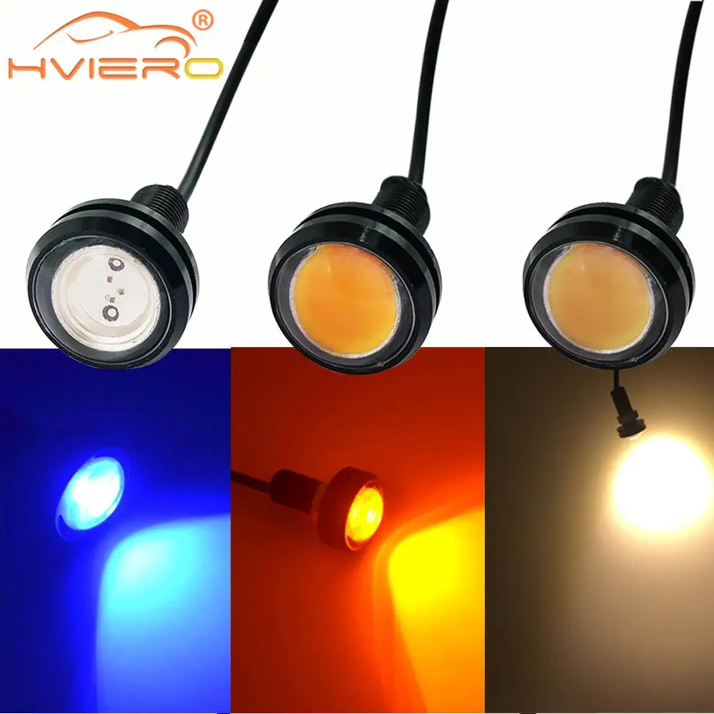 2pcs 18MM Led Eagle Eye DRL Дневной свет для фонарей Источник резервного копирования