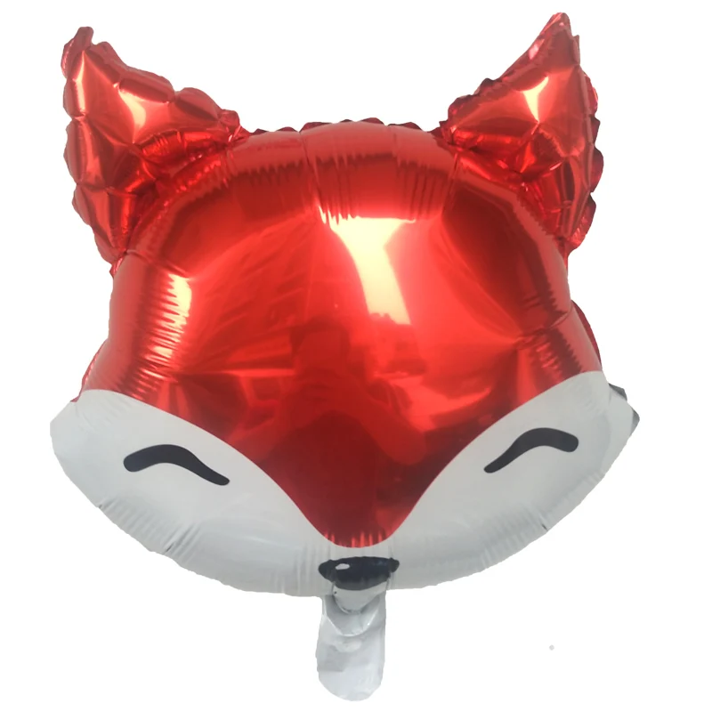 10 шт./лот 18 дюймов голова животного фольги воздушный шар с днем рождения вечерние