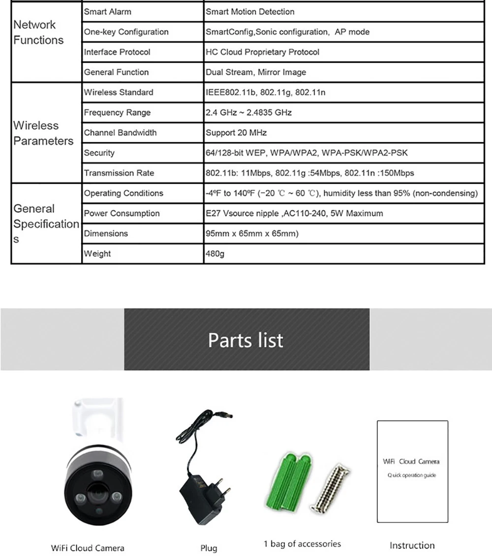 INQMEGA IP камера 1080P 720P Водонепроницаемая камера-пуля WiFi 360 безопасность ИК видение беспроводная ip-камера наружная камера видеонаблюдения с WiFi