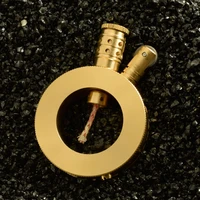 2020 handmade pure brass lighter vintage windproof kerosene flint gasoline grinding wheel lighter fire starter gadgets for men
