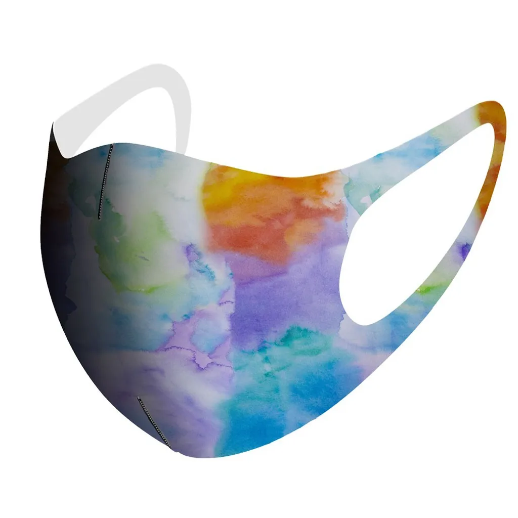 

1pc Colorful Fabric Cotton Washable Reusable Face Mouth Mask 3D Cloth Anti-dust Safety Fashion Designer Women Men Mouth Masks