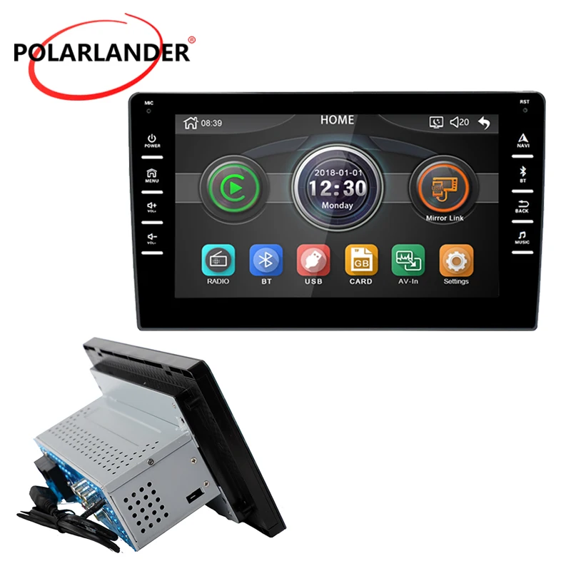 Автомобильное радио 2 DIN 8 дюймов без GPS для Android FM WMA/WAV/FLAC DVR Bluetooth многоязычный
