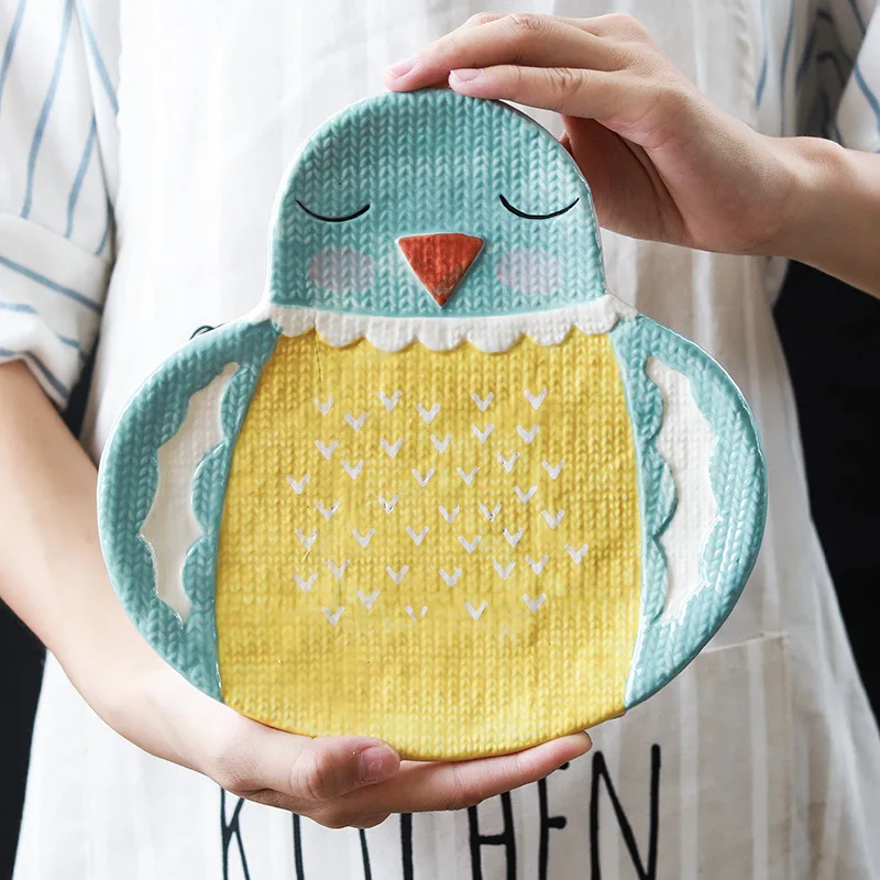 Симпатичная мультяшная обеденная тарелка домашний декор Детские фрукты тарелки