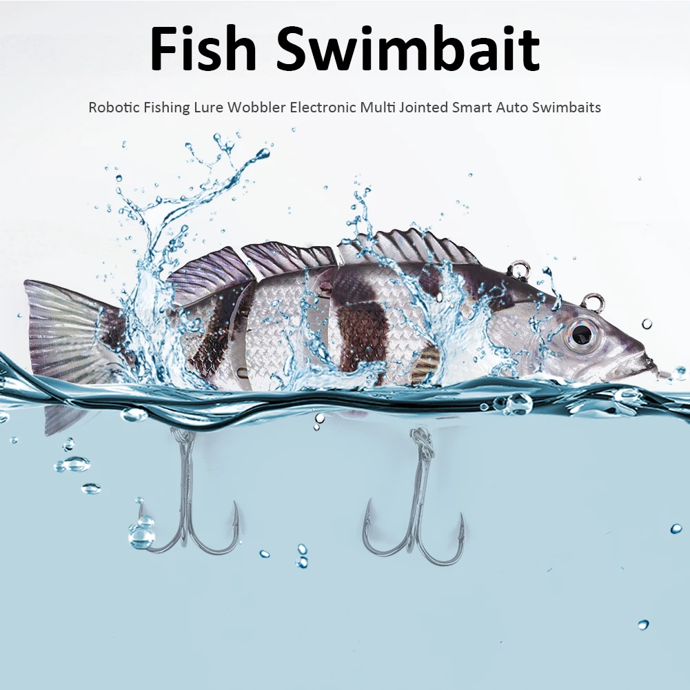 

Robotic Fishing Lures Multi Jointed Bait 4 Segments Auto Electric Wobblers For Pike Swimbait USB Rechargeable Lure Ratt Fishing