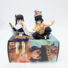 Аниме клинок рассекающего демонов клинок камадо танджиро сидя позиция Agatsuma Zenitsu съесть рисовый шар в коробке фигурка из ПВХ экшн-фигурка подарок