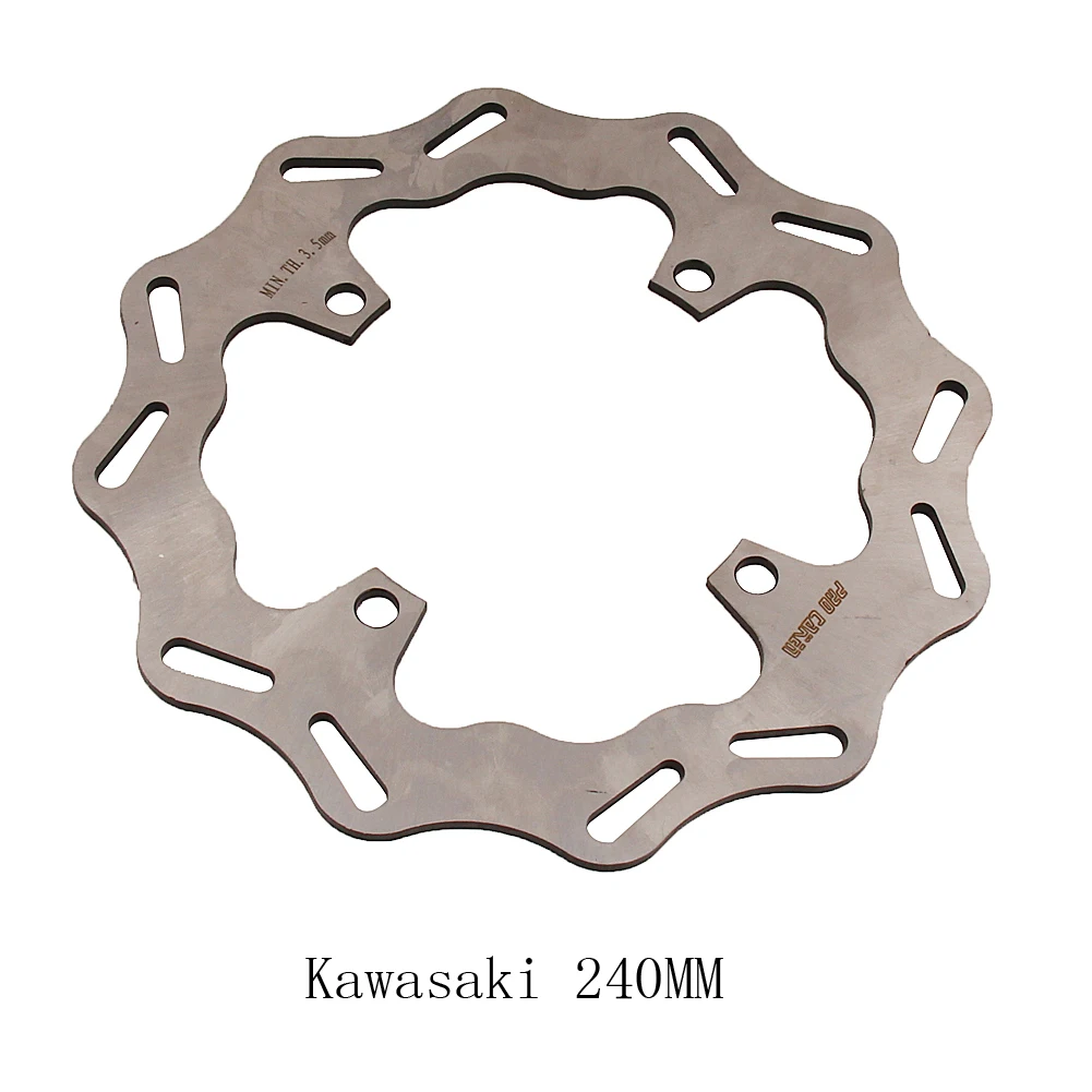 

Motorcycles 240MM Rear Brake Disc Rotor For Kawasaki KX125 KX250 KX250F KX450F KLX450R 2003-2018 Dirt Bike MX Motorcross