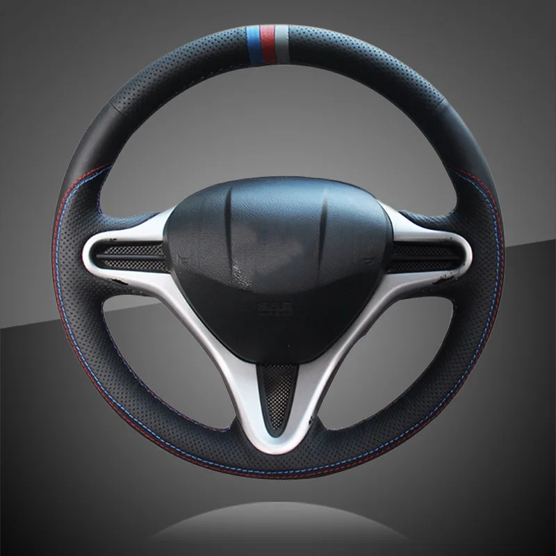 Оплетка рулевого колеса для Honda Fit 2009 2013 City Jazz|Чехлы на руль| |