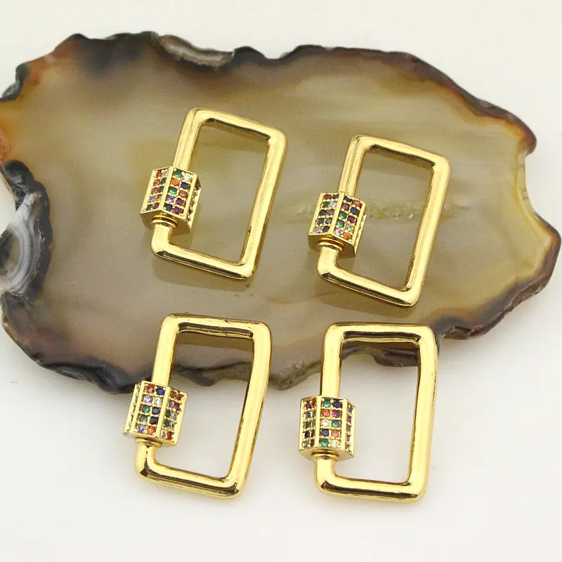 20*15 мм 5 шт./лот модная застежка из фианита покрытая фианитом подвеска ручная