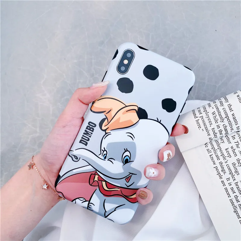 Чехол для Телефона С Рисунком Слона из мультфильма iPhone 6 7 8 plus 11 pro Xs Max Xr милый слон
