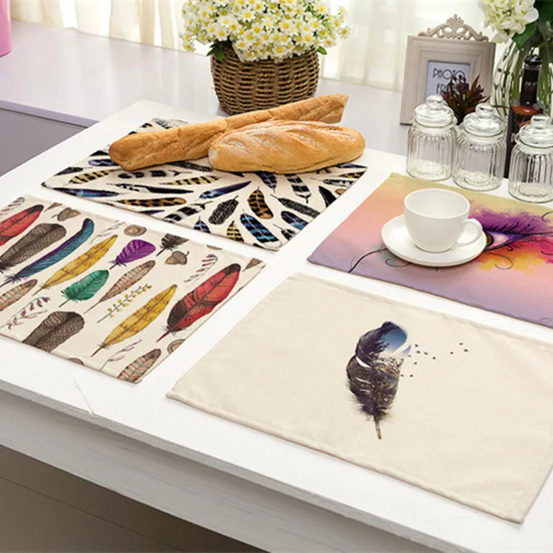 Подставки для кружек с животным узором 1 шт. коврик обеденного стола хлопковый