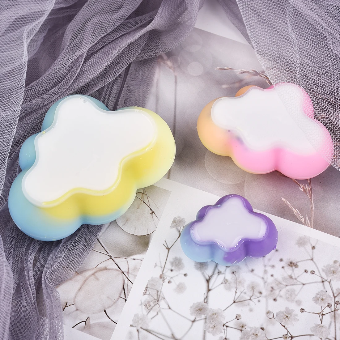 

Silicone Mold Resin Casting Molds 3D Cloud Soap Candle Molds For Resin Epoxy Crystal Crafts DIY Jewelry Making Tools