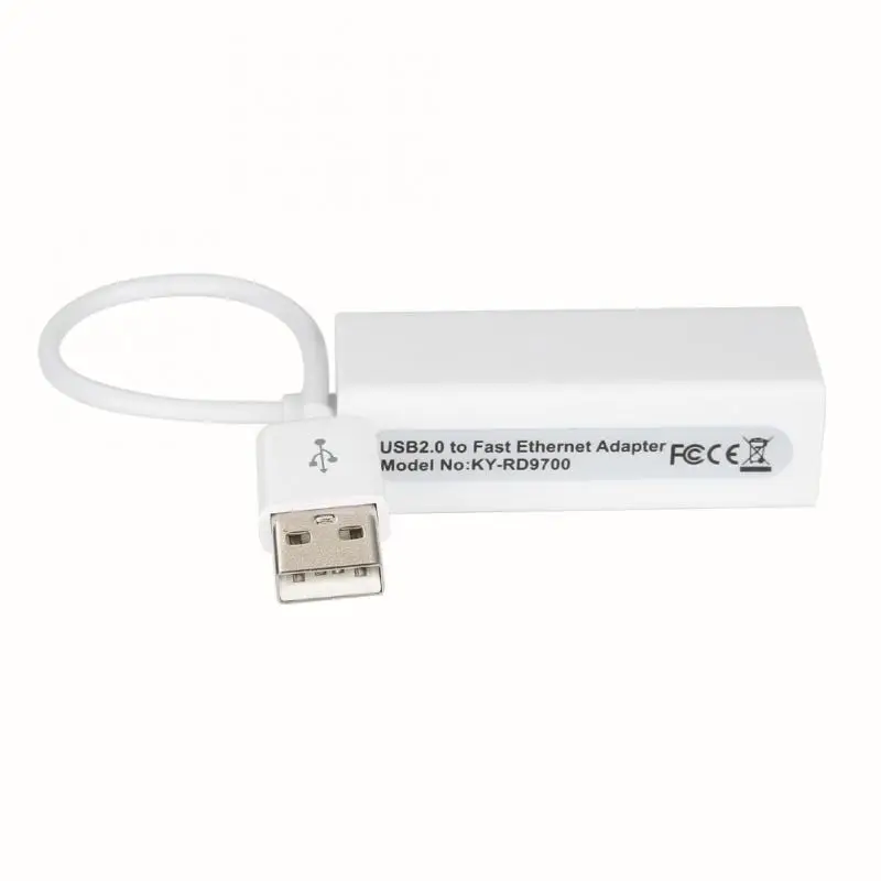 Адаптер для проводной Ethernet-карты USB2.0 USB к Ethernet RJ45 Lan Windows 7/8/10/XP RD9700 Win XP/7/8/10 |