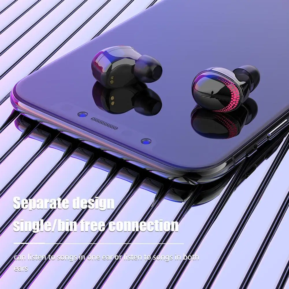 X10 Mini TWS Bluetooth 5 0 наушники со светодиодным индикатором и сенсорной кнопкой 3000 мА/ч