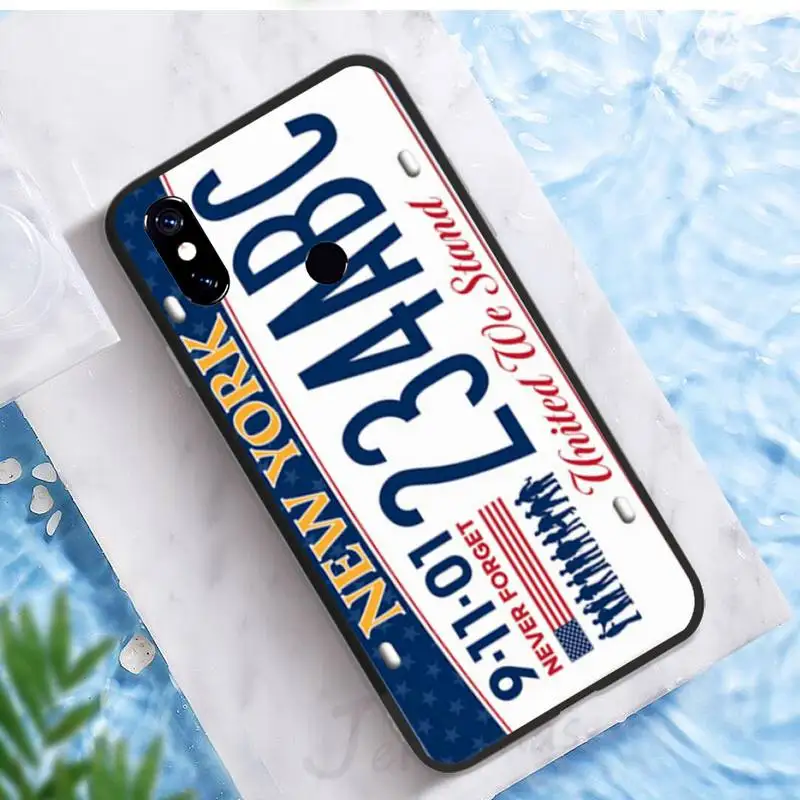 

License New York Plate Number Phone Case For Xiaomi Mi A1 A2 5 6 6PLUS 8 9 SE Lite MIX 2 2S MAX 2 3 Pocophone F1