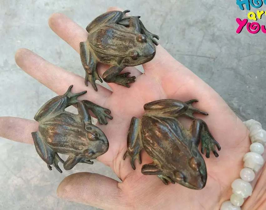 3 винтажный амулет Риши лягушка экзорциз дух Лар талисман счастливый