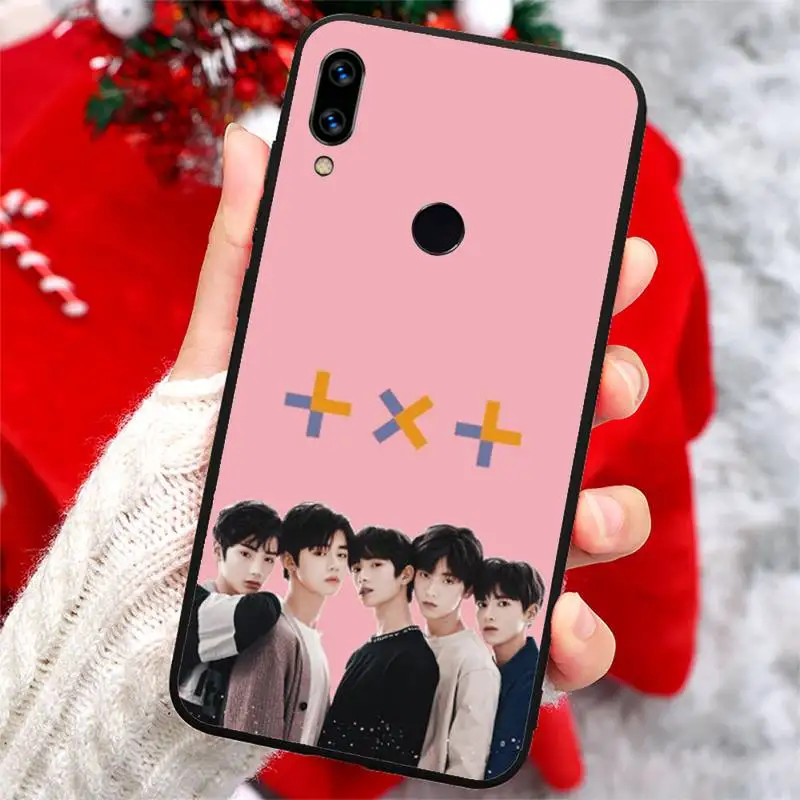 

KPOP TXT boy group fashion high quality luxury shell Phone Case For Xiaomi Redmi note 7 8 9 t k30 max3 9 s 10 pro lite