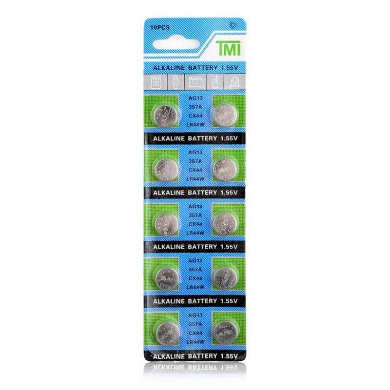 40PCS AG13 LR44 LR1154 357A S76E G13 Button Battery 1.55V Alkaline Coin | Cell Batteries
