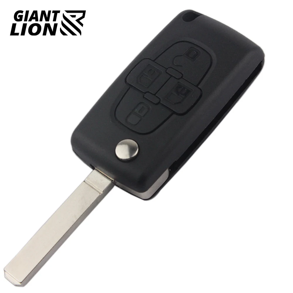 2/3/4 кнопочный Чехол для автомобильного ключа Peugeot 207 307 308 407 607 807 Citroen C2 C3 C4 C5 C6