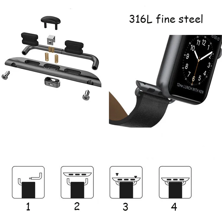 Лучшая цена 1 пара бесшовный металлический соединитель застежка Соединительный