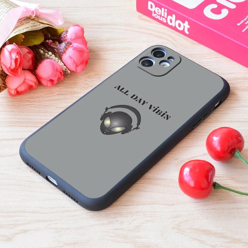 

For iPhone All Day Vibin Print Soft Matt Apple Case