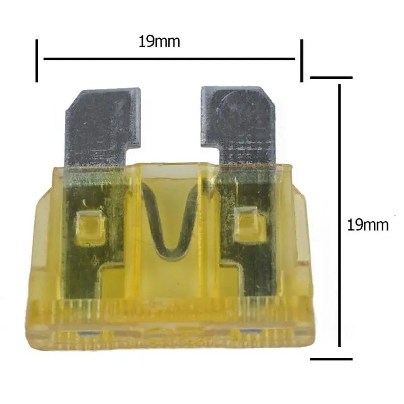 100 шт Стандартные плавкие предохранители средние держатели предохранителей цвет