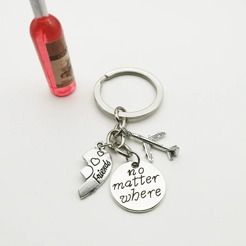 Брелок для ключей пар пара креативных подарок путешественнику мини-модель