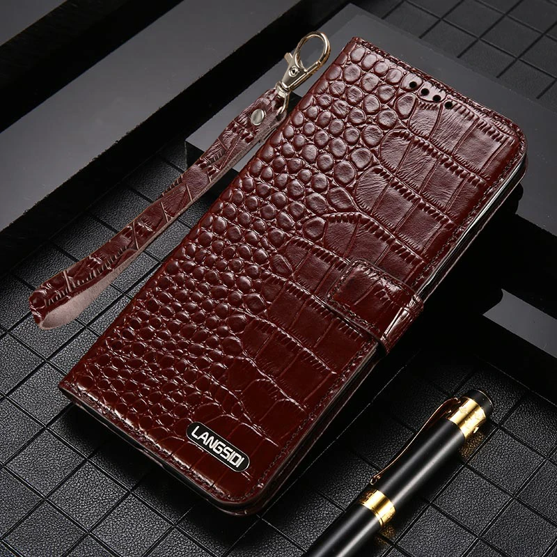 

LANGSIDI Genuine Leather Magnetic Lanyard wallet Case For Xiaomi mi 11 ultra 12 12x 12S 10t 11T pro 10 9 Redmi Note 10 pro 9S 8