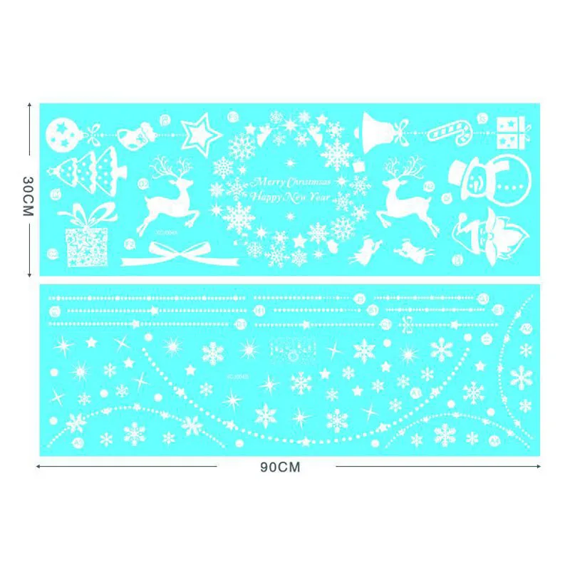 

Christmas Window Stickers Self-Adhesive Hanging Snowball Wall Stickers Home Decoration Pendant Christmas Holiday Glass