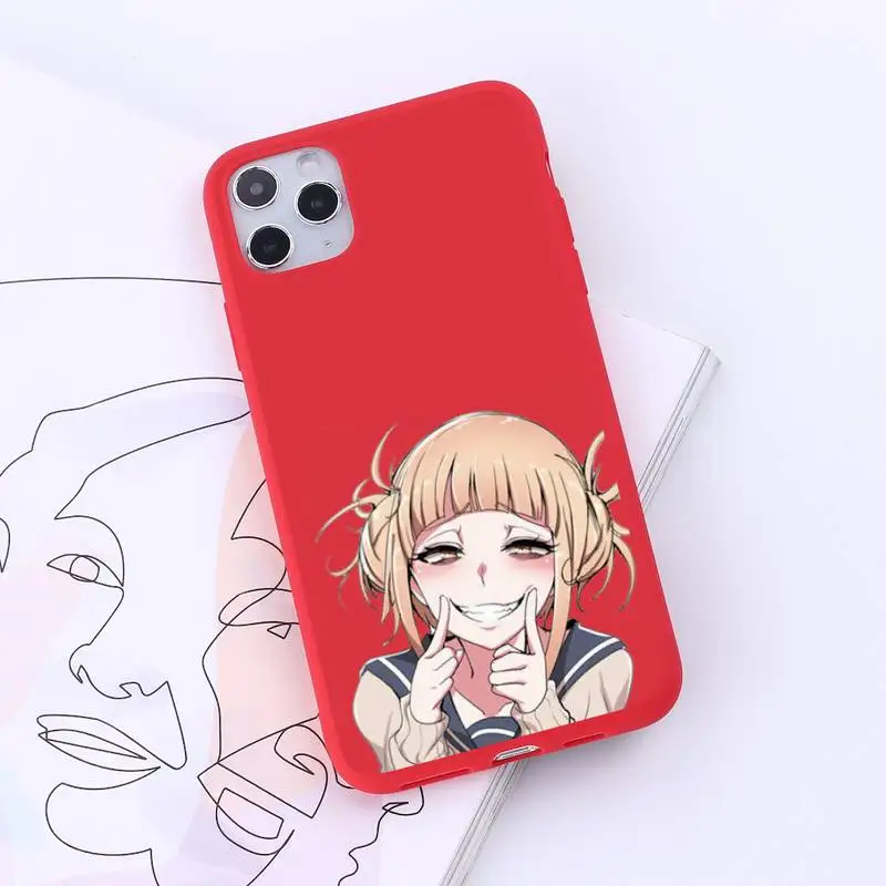 

Himiko Toga Phone Case Candy Color for iPhone 6 7 8 11 12 s mini pro X XS XR MAX Plus