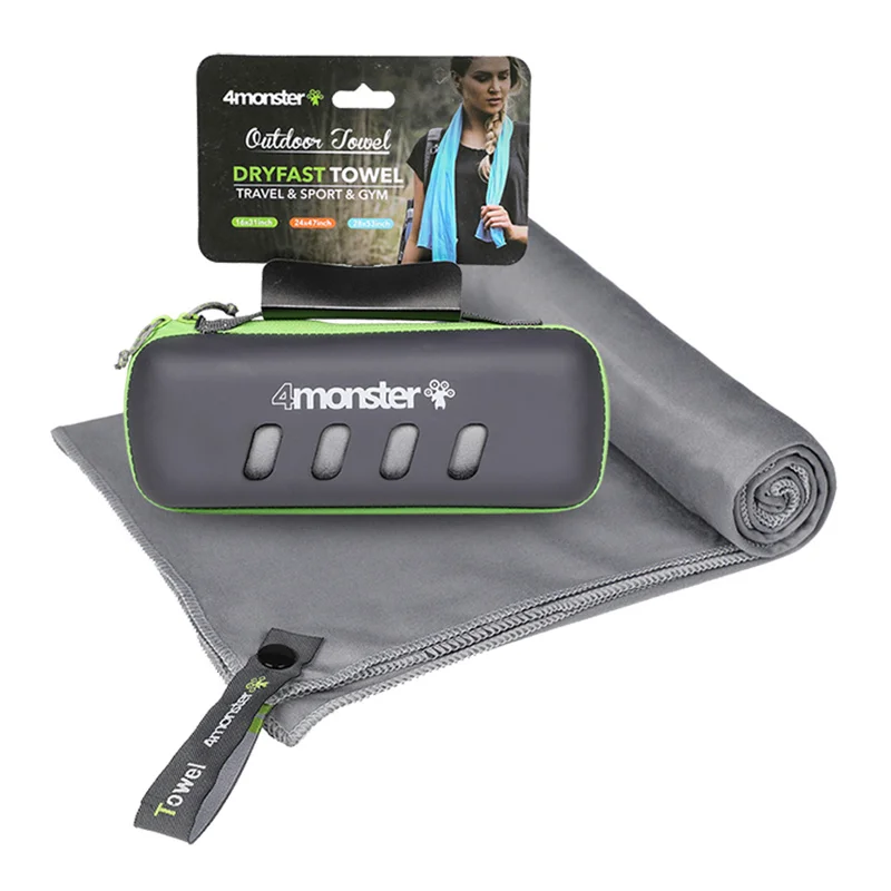Microfiber Towel, Travel Towel, Camping Towel, Fast Drying, Soft Light Weight,Suitable for Gym, Beach, Swimming,