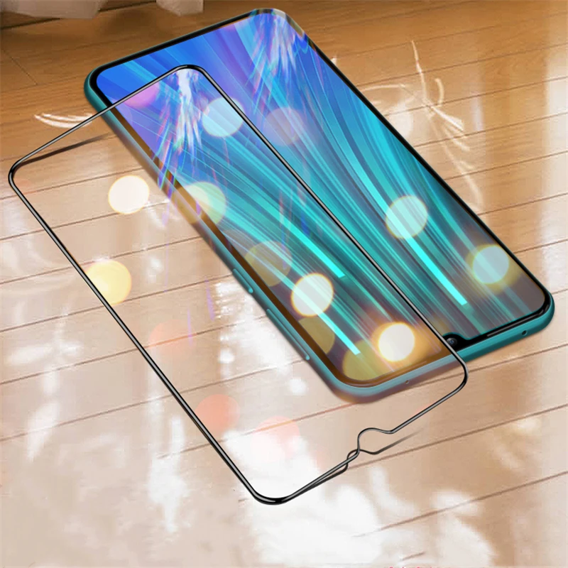 Funda completa de vidrio templado para Xiaomi Redmi Note 8, Protector de pantalla, cristal de seguridad con pegamento completo para Xiaomi Redmi Note 8-2