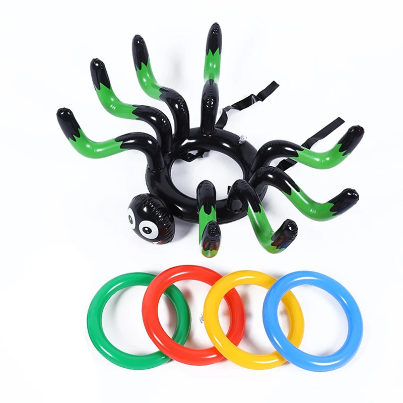 Надувной Гигантский паук ведьма кольцо для шляпы игра подбрасывания Вечерние