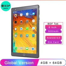 8 Inch 4GB+64GB Android 9.0 Tablet Pc Octa Core AI-CPU Have 3G Sim Card Wi-Fi ,Bluetooth,GPS,Touch Pad ,Mini Android Pad,5000mAh