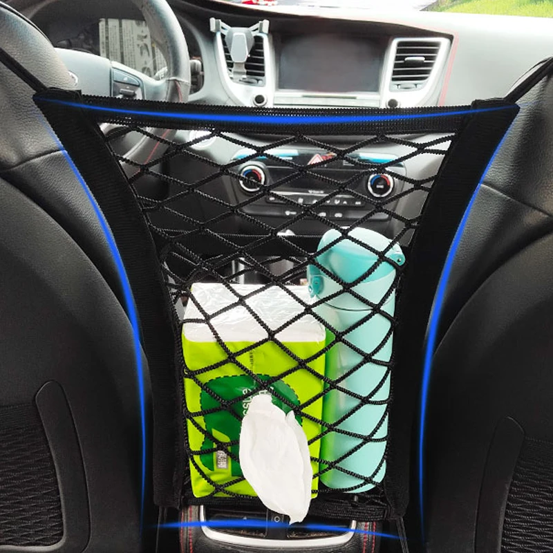 

Universal Car Organizer Net Mesh Trunk goods Storage Seat Back Stowing Tidying mesh in trunk Bag Network Interior Accessories