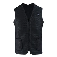 2020 heated vest jacket usb men winter electric heated sleeveless jacket outdoor fishing hunting waistcoat hiking vest