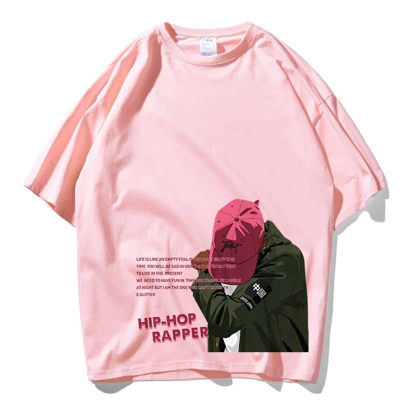 Футболка мужская с забавным принтом 100% хлопок для влюбленных скейтборда хип-хопа