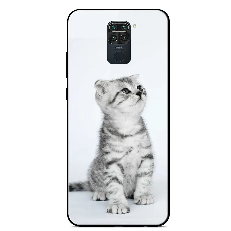 

For Xiaomi Redmi Note 9 Case Colorfull Marble Tempered Glass Phone Case For Redmi Note 9 Note9 10X 4G Luxury Star Space Bumper