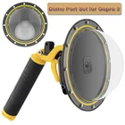 Купольный порт для дайвинга, водонепроницаемый чехол для корпуса Gopro Hero 9 дюйма, с плавающей ручкой, 6-дюймовый купольный порт для подводной съемки на глубине 30 м